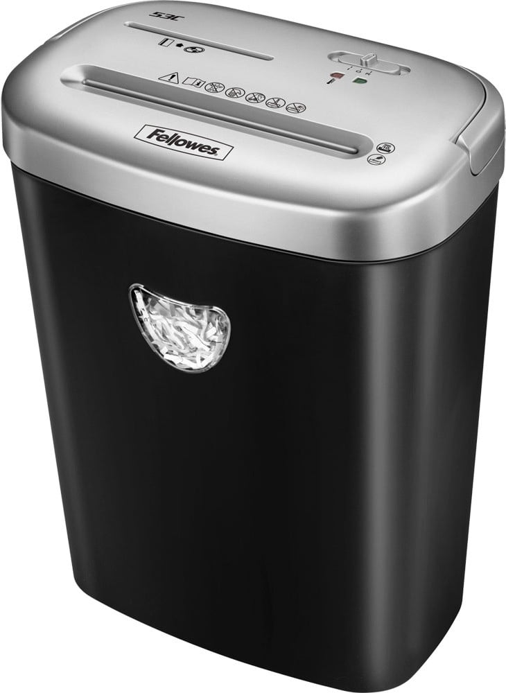 Шредер Fellowes PowerShred 53С, FS-46531, черный/серый
