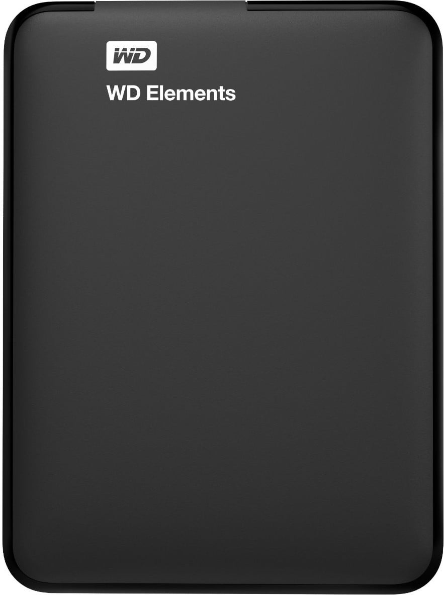 Внешний HDD 2.5" Western Digital Elements Portable, 1TB, USB 3.2 Gen 1 Type-A, 5400 rpm, черный