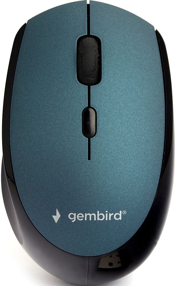 Мышь беспроводная Gembird MUSW-354-B синий, 1600 dpi, радиоканал, USB, кнопки - 4