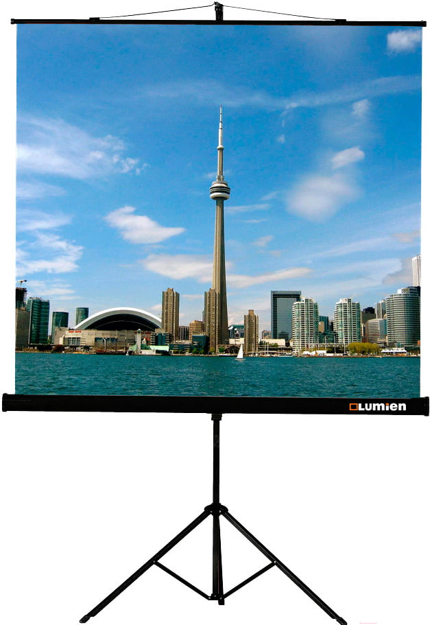 Экран на треноге Lumien 200x200 см Eco View LEV-100103 1:1 напольный рулонный