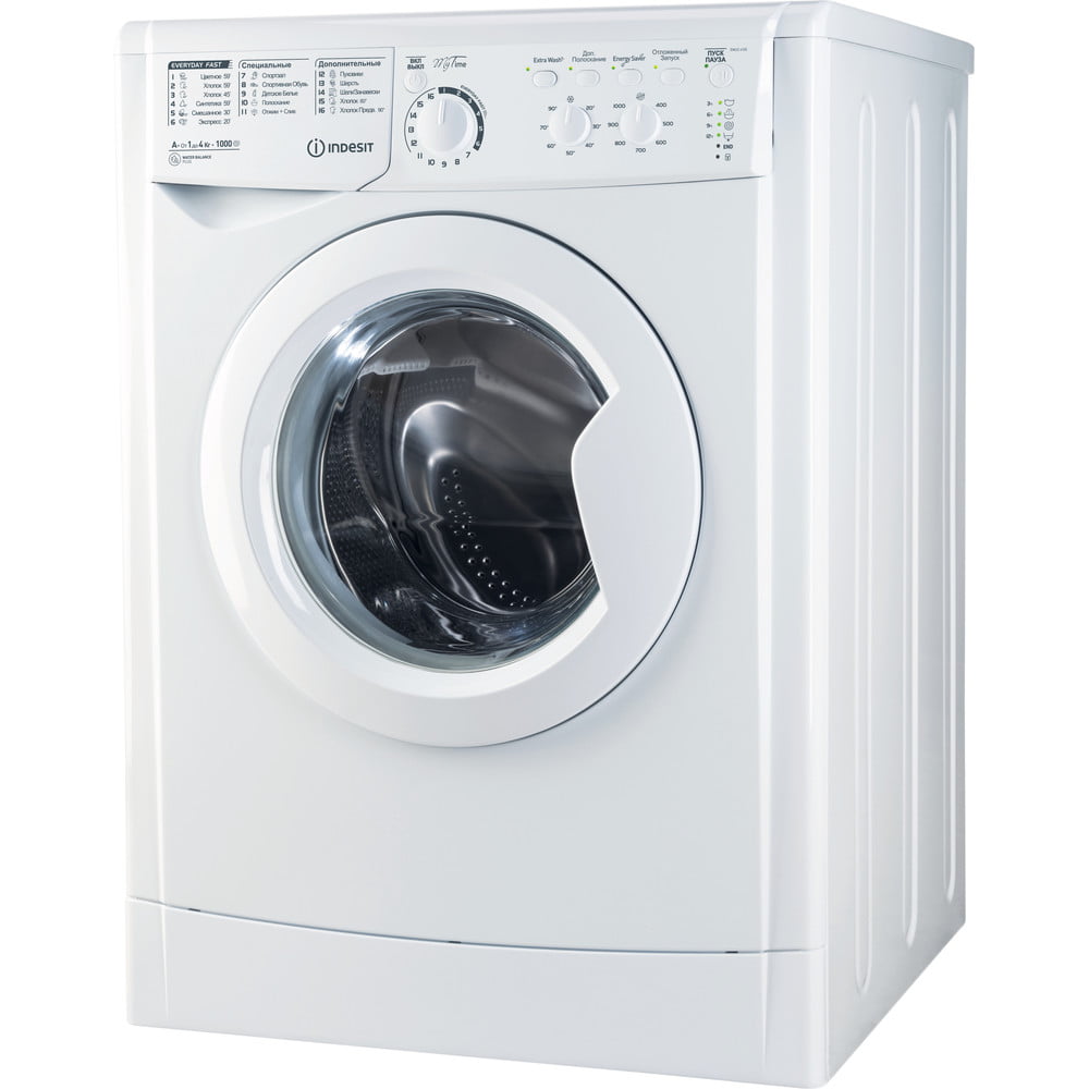 Стиральная машина Indesit EWUC 4105 CIS белый, загрузка фронтальная 4 кг, 1000 об/мин., класс: А