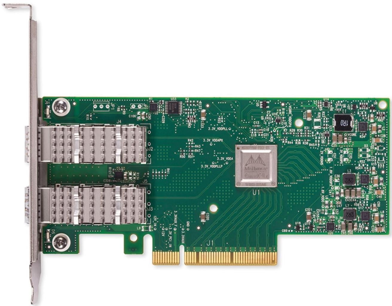 Сетевая карта Mellanox ConnectX-4 Lx EN network interface card, 10GbE dual-port SFP+, PCIe3.0 x8, tall bracket, ROHS R6