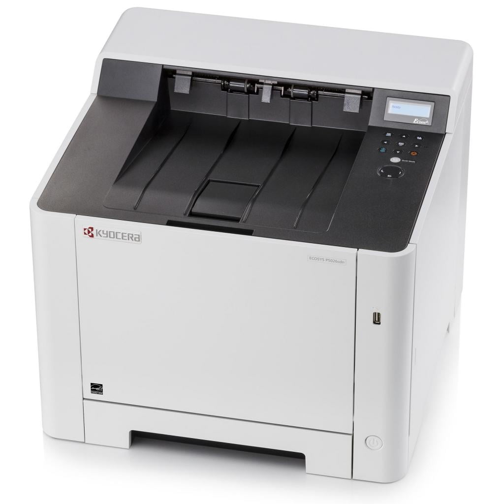 Принтер лазерный Kyocera Ecosys P5026cdn (1102RC3NL0), А4, цветной, печ. до 26 стр/мин., 1200 x 1200 dpi, USB, RJ-45, Air Print