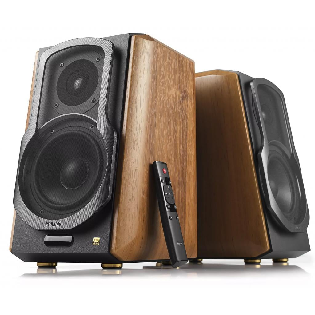 Акустическая система Edifier S1000MKII Brown (2.0,Bluetooth 5.0,ДУ,2x 25 Вт (ВЧ), 2x 35 Вт (СЧ/НЧ)