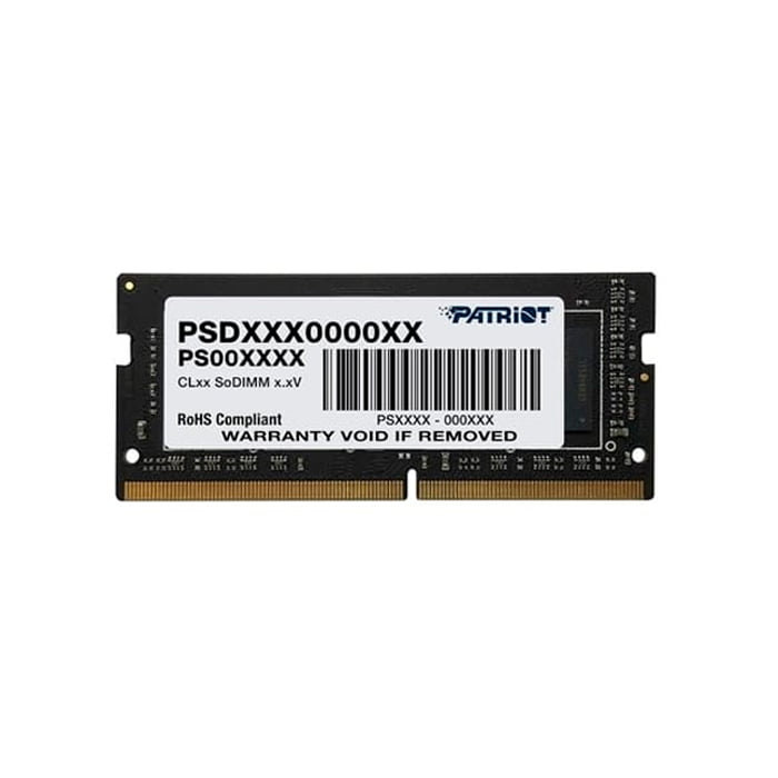 Оперативная память Patriot Signature, DDR4, 4GB (1x4 GB), 2666 MHz, CL19, SO-DIMM