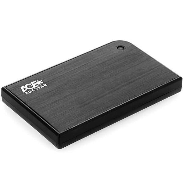 Внешний корпус для HDD/SSD AgeStar 3UB2A14 SATA II пластик/алюминий черный 2.5"