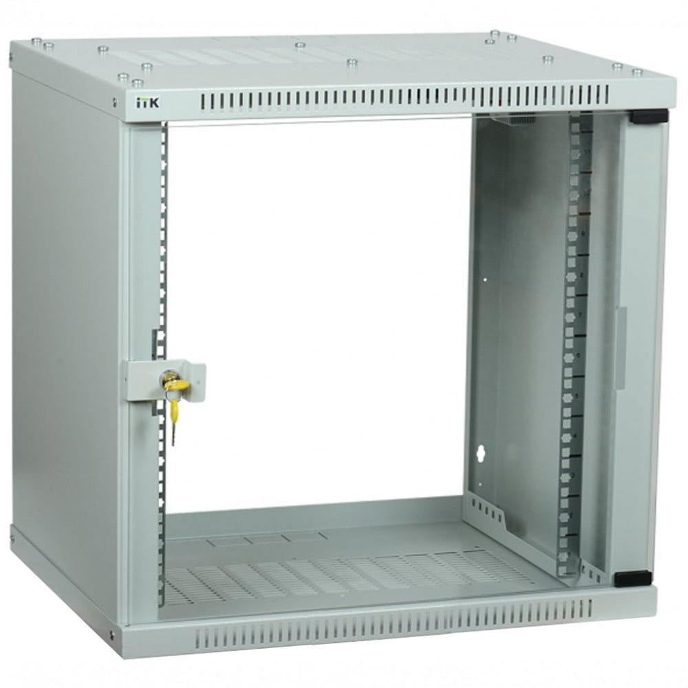 Шкаф ITK LWE3-12U64-GF LINEA WE 12U 600x450 мм дверь стекло серый