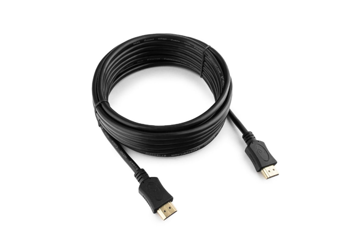 Кабель Cablexpert HDMI CC-HDMI4L-15, 19M/19M, v2.0, серия Light, позол.разъемы, экран, 4.5м, черный, пакет