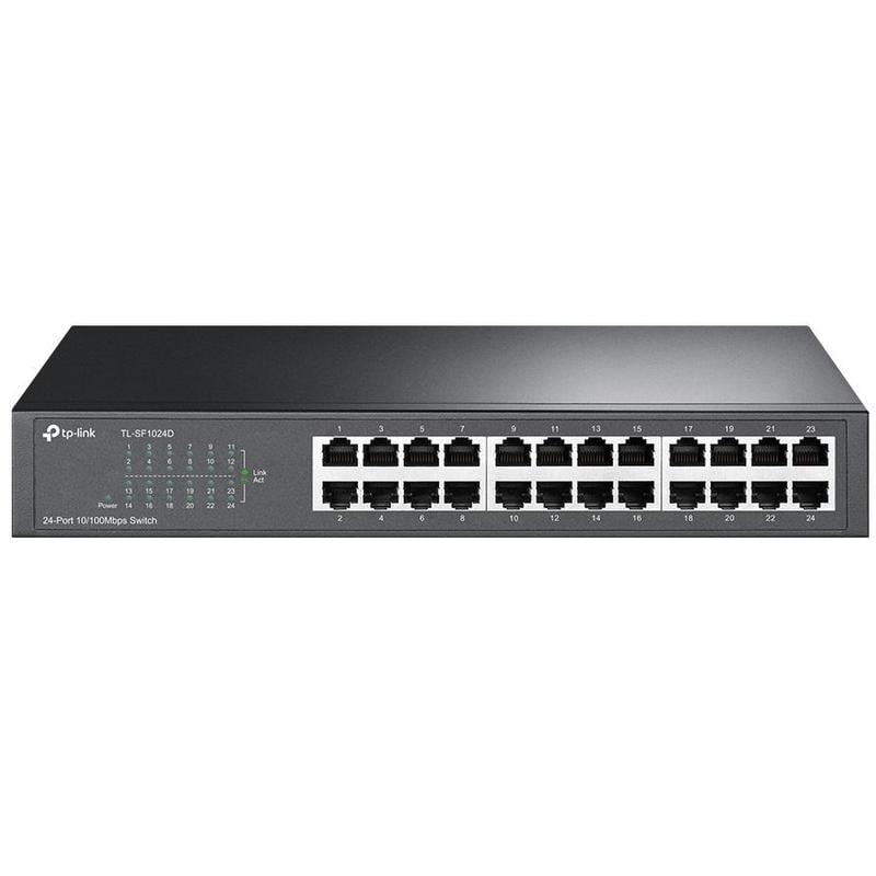 Коммутатор TP-Link TL-SF1024D, 24×100 Мбит/с, неуправляемый