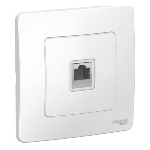 Розетка компьютерная СП Blanca RJ45 кат.5e бел. SchE BLNIS045001