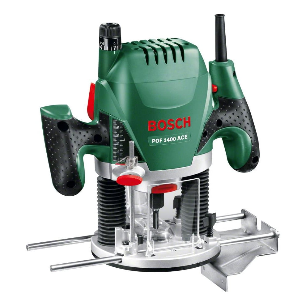 Фрезеры Bosch POF 1400 ACE 060326C820 Фрезерная машина 1400 Вт, 11000–28000 об/мин, 55мм, 3.5 кг