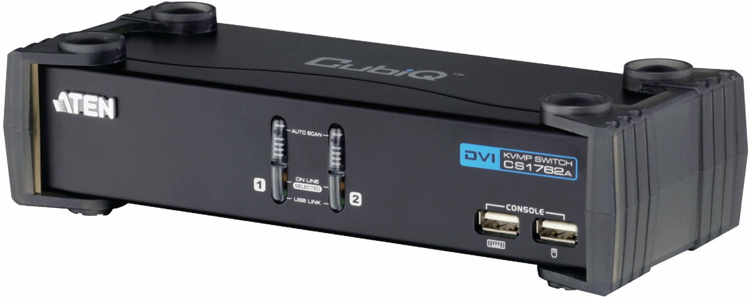 Переключатель электронный CUBIQ 2 PORT USB 2.0 DVI KVMP SWITCH