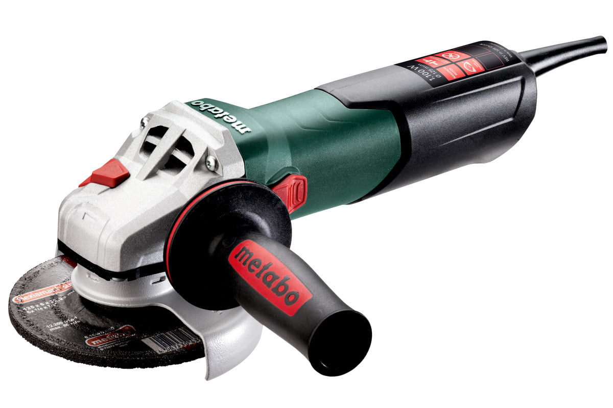 Угловая шлифовальная машина Metabo WEV 11-125 Quick 1100Вт 10500об/мин рез.шпин.:M14 d=125мм (603625000)