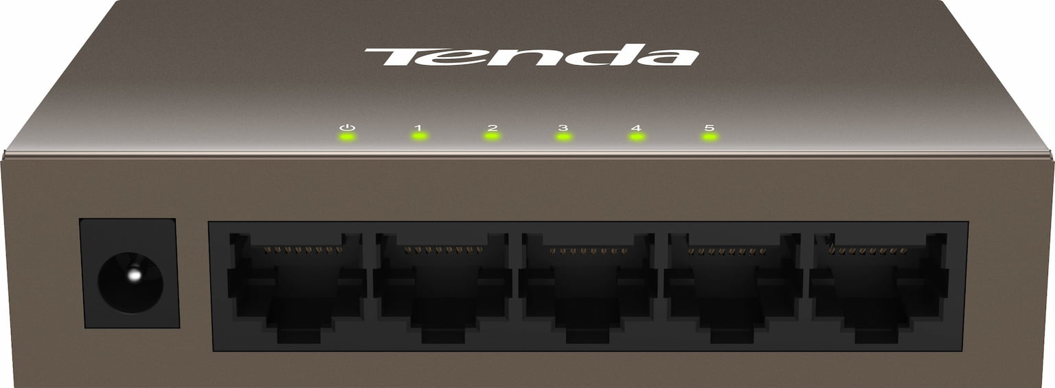 Коммутатор Tenda TEF1005D, 5×100 Мбит/с, неуправляемый