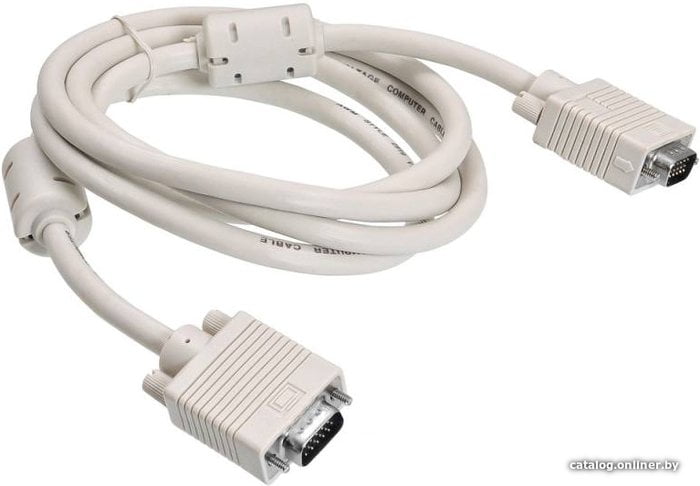 Кабель VGA Buro CAB016S-10M VGA HD15 (m)/VGA HD15 (m) 10м феррит.кольца