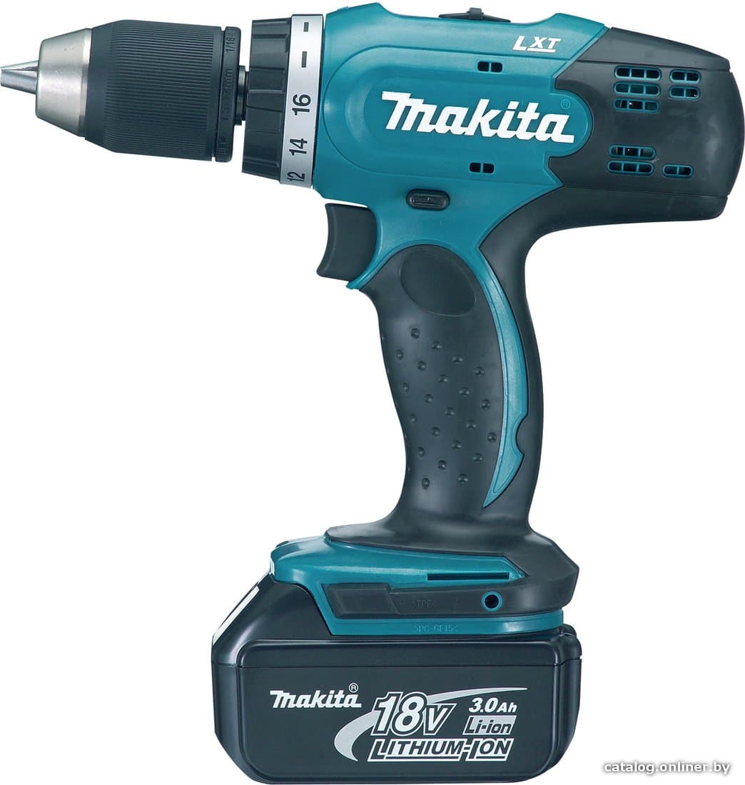 Дрель-шуруповерт Makita DDF453RFE, 18 В, 3 Ач, 42 Нм, щеточный