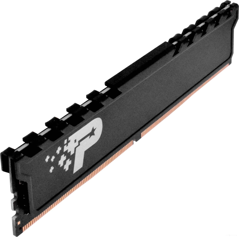Оперативная память Patriot Signature Premium, DDR4, 32GB (1x32 GB), 3200 MHz, CL22, DIMM, радиатор, черный