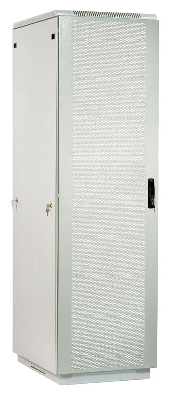 Шкаф телеком. напольный 42U (600x600) дверь перфорированная (ШТК-М-42.6.6-4ААА) (3 коробки)