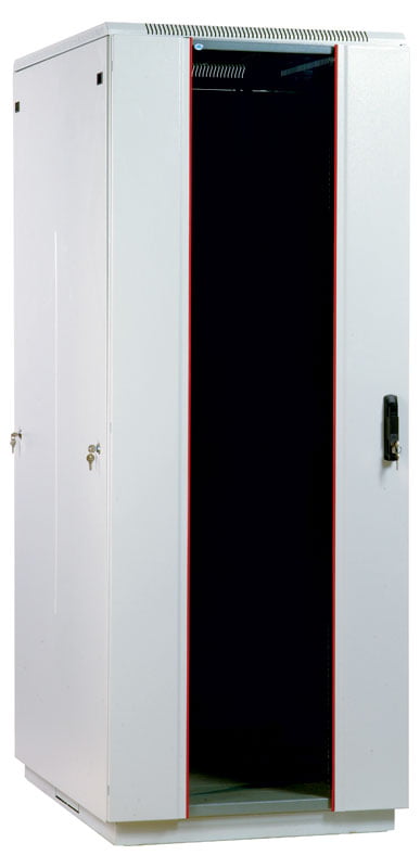 Шкаф телеком. напольный 42U (800x1000) дверь стекло (ШТК-М-42.8.10-1ААА) (3 коробки)