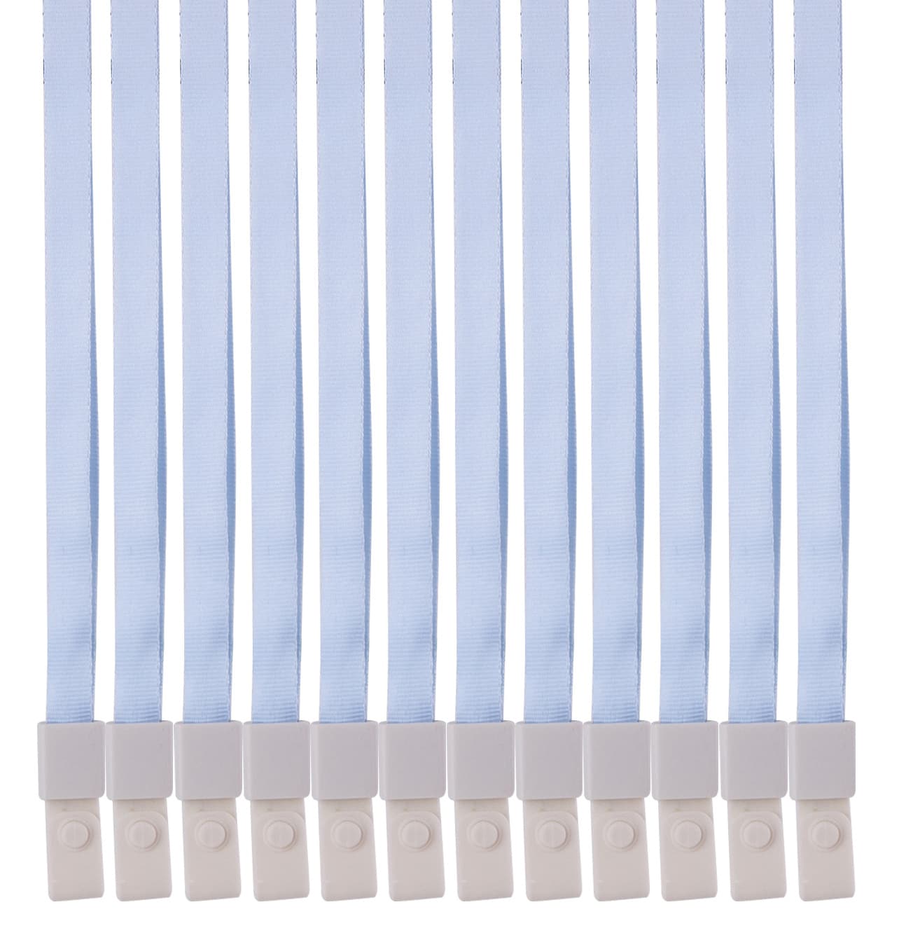 Шнур для пропуска Deli 8352l-blue 45х1 см нейлон голубой (упак.: 12 шт) пластиковый пакет