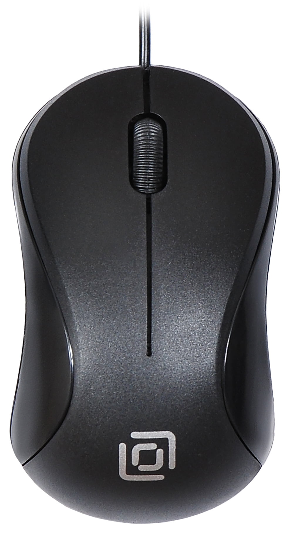 Мышь проводная Oklick 115S черный, 1200 dpi, USB, кнопки - 3
