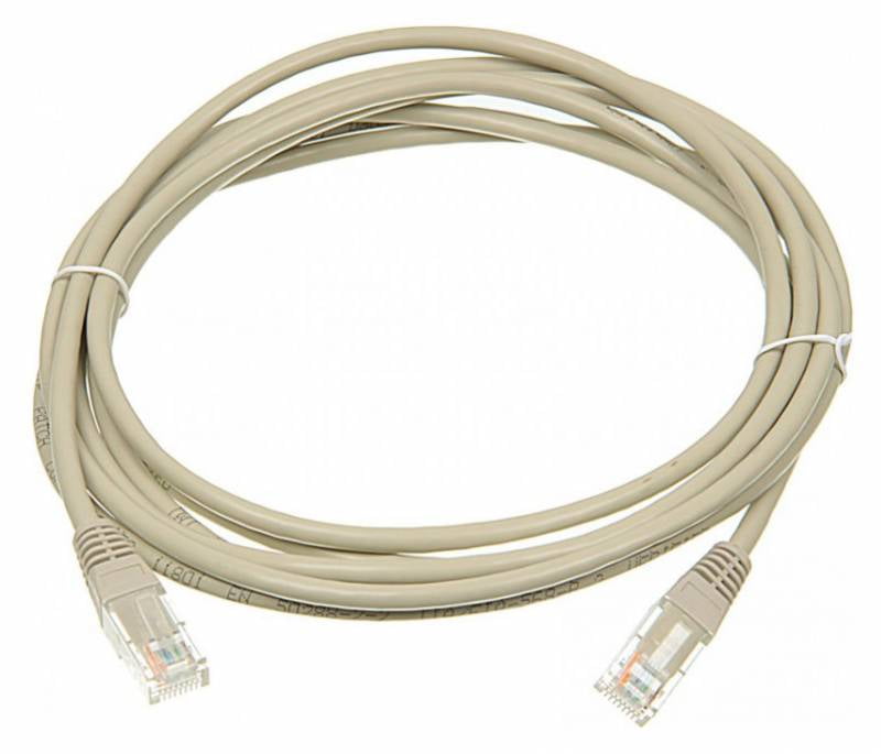 Патч-корд LANMASTER UTP TWT-45-45-3.0/6-GY вилка RJ-45-вилка RJ-45 Cat.6 3м серый ПВХ (уп.:1шт)