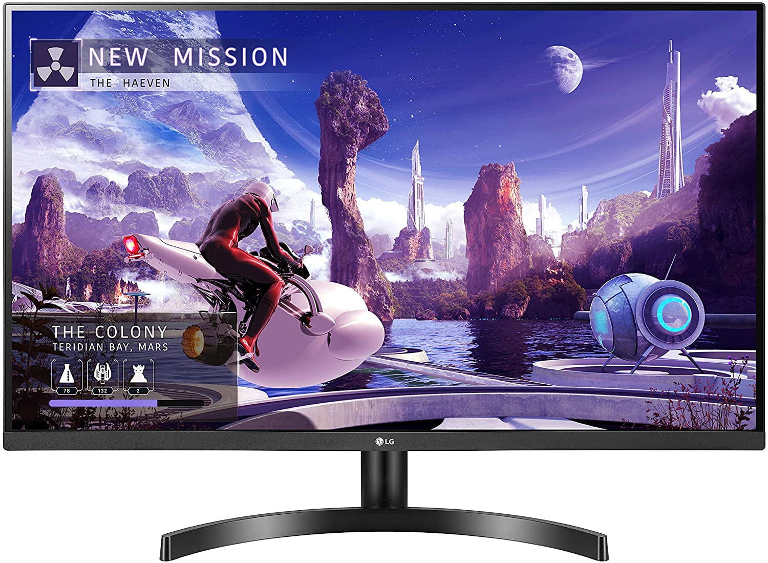 Монитор 27" LG 27QN600-B IPS 2560x1440, 75 Гц, 5 мс, 16:9, 350 кд/м2, 2xHDMI, 1хDP, черный
