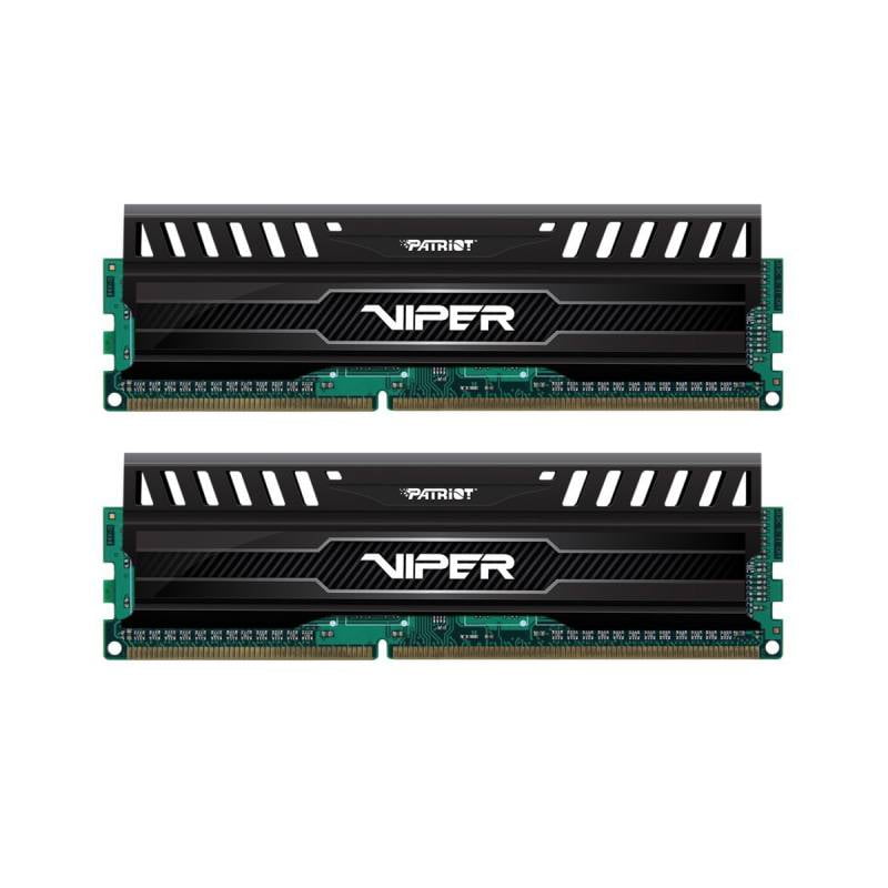 Оперативная память Patriot Viper 3, DDR3, 16GB (2x8 GB), 1600 MHz, CL10, DIMM, радиатор, черный