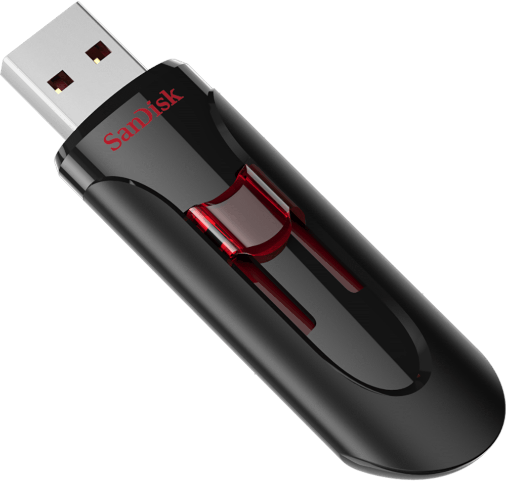 Флешка USB Sandisk CZ600 Cruzer Glide (SDCZ600-128G-G35), 128Gb, USB 3.0, R/W 100/20, черный