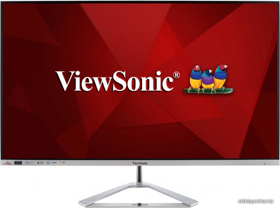 Монитор 31.5" ViewSonic VX3276-2K-MHD-2 IPS 2560x1440, 75 Гц, 16:9, 250 кд/м², 2xHDMI, DisplayPort, mini DisplayPort, HDR, Flicker Free, Low Blue Light, черный