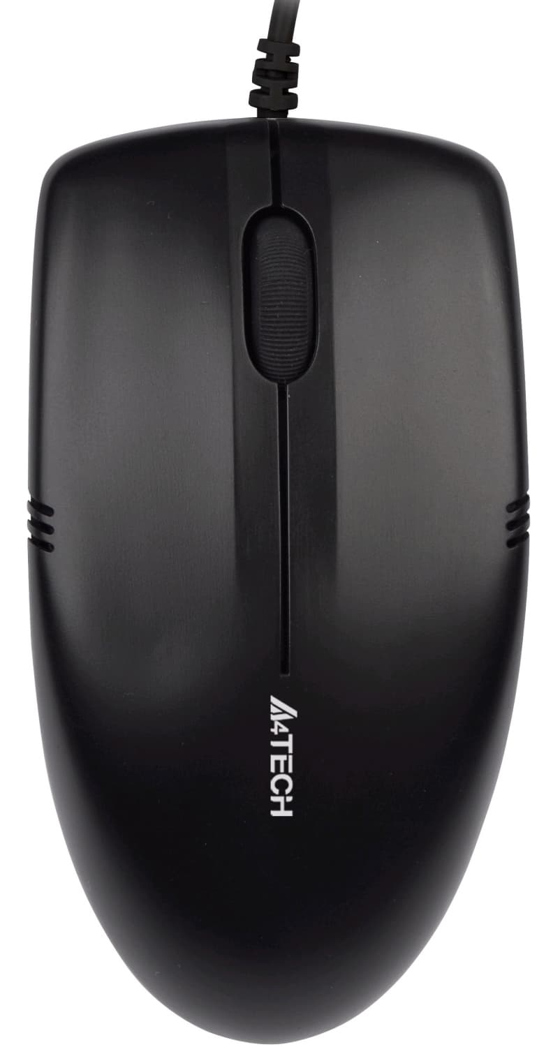 Мышь проводная A4Tech OP-530NU черный, 1200 dpi, USB, кнопки - 3