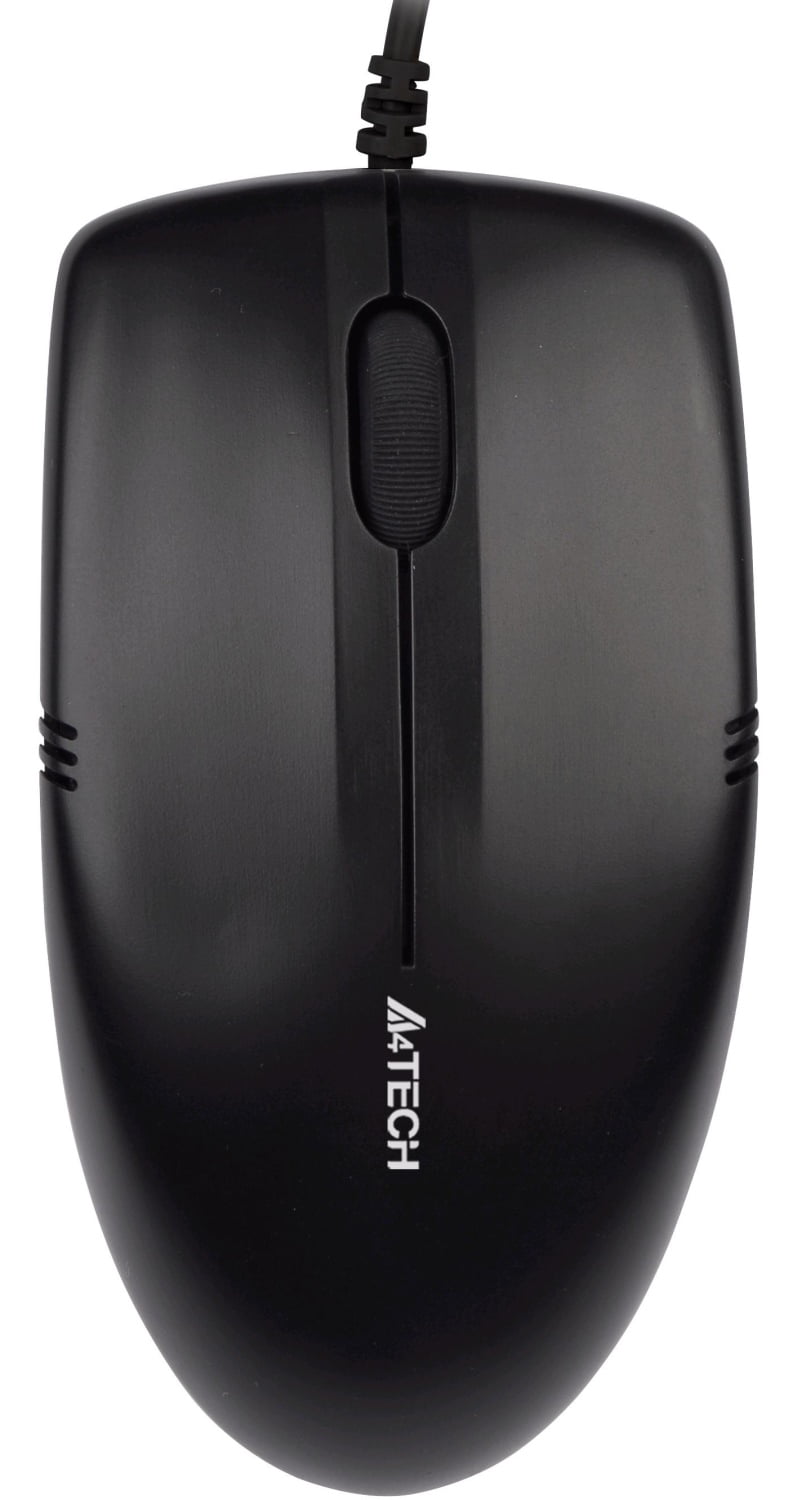 Мышь проводная A4Tech OP-530NU черный, 1200 dpi, USB, кнопки - 3
