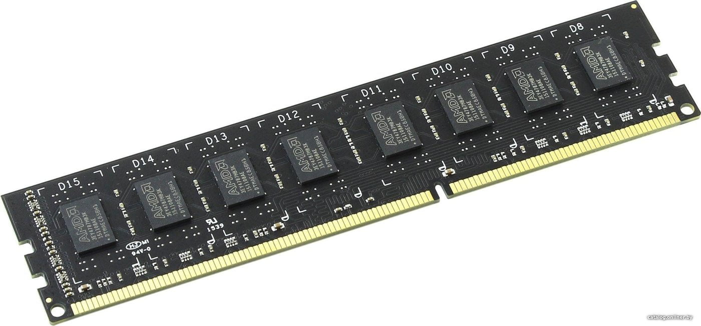 Оперативная память AMD Radeon R3, DDR3, 8Gb (1x8Gb), 1333MHz, CL9, DIMM, OEM