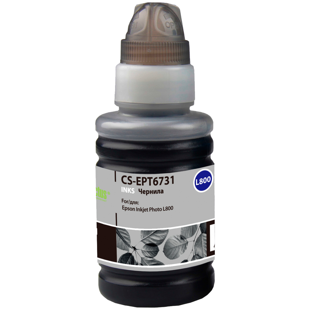 Чернила Cactus CS-EPT6731 черный (100мл) Epson L800