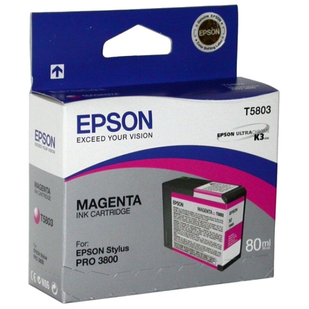 Картридж струйный Epson T5803 (C13T580300) пурпурный (80 мл) для Stylus Pro 3800