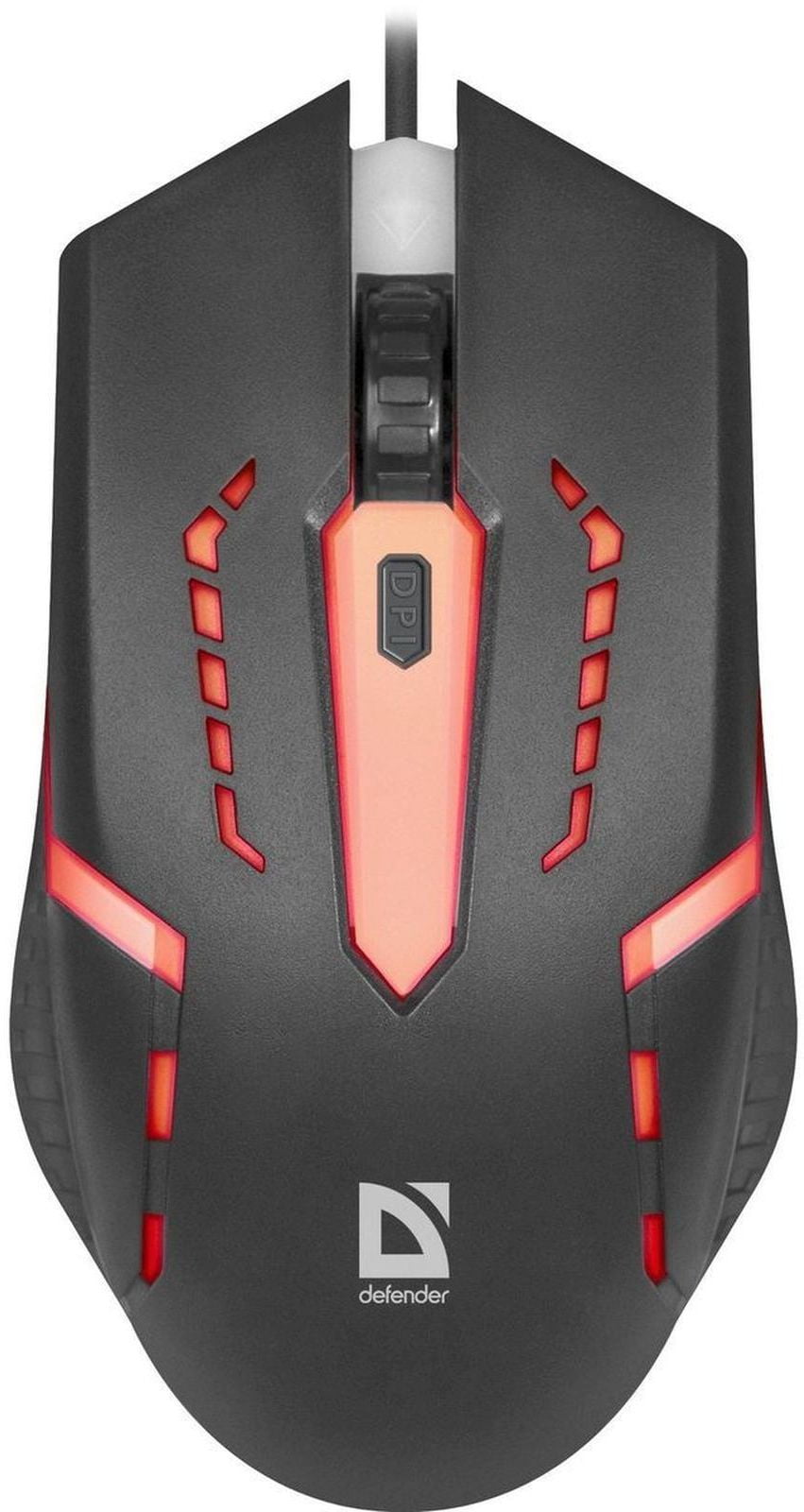 Мышь проводная Defender Flash MB-600L черный, 1200 dpi, USB, кнопки - 4