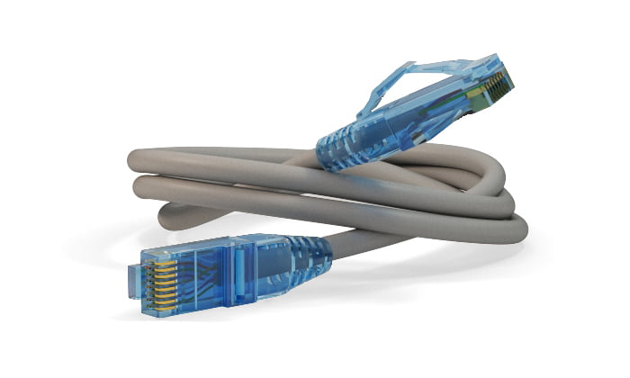 Патч-корд Hyperline PC-LPM-UTP-RJ45-RJ45-C6-10M-LSZH-GY Патч-корд U/UTP, Cat.6, LSZH, 10 м, серый