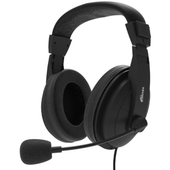 Гарнитура Ritmix RH-540M чёрный, проводная, USB