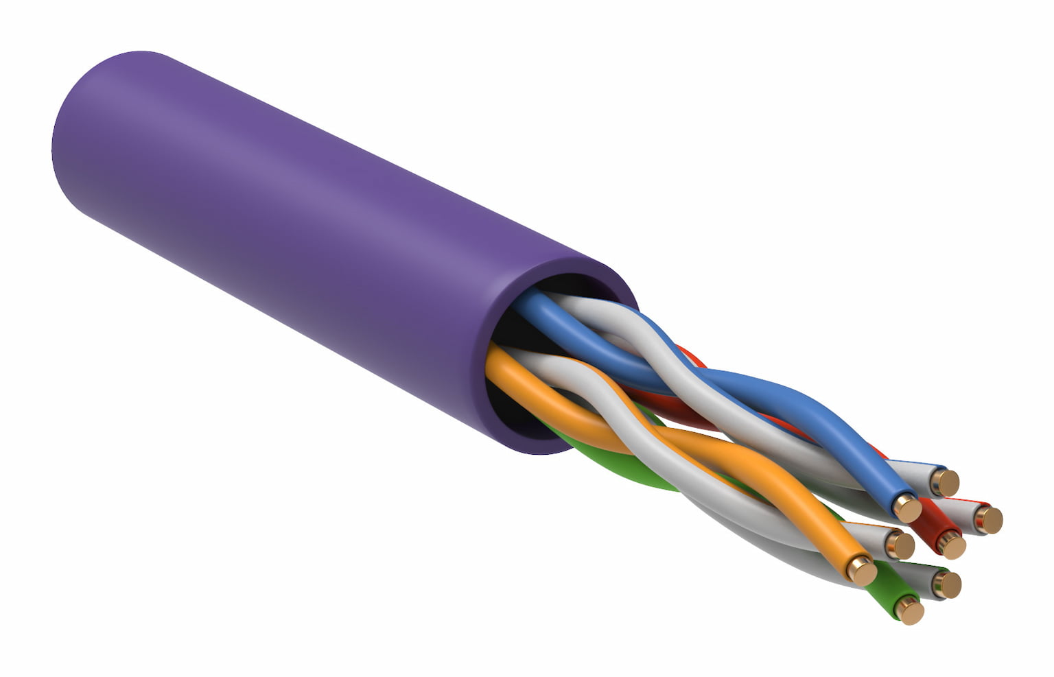 Витая пара ITK LC1-C5E04-126 U/UTP кат.5E 4x2x24AWG LSZH фиолетовый (305м)