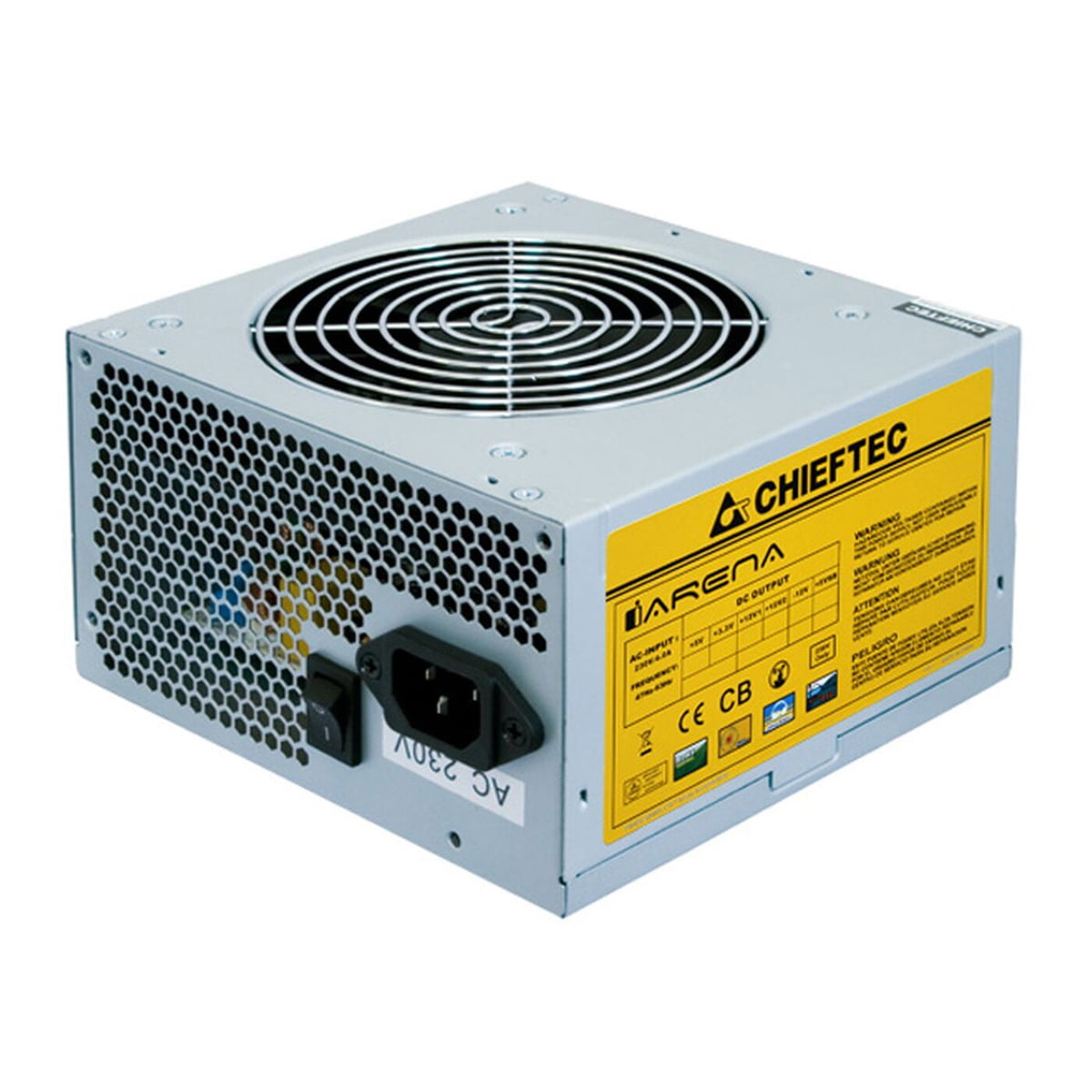 Блок питания Chieftec iARENA 550W, 550Вт, 120мм, немодульный, серый