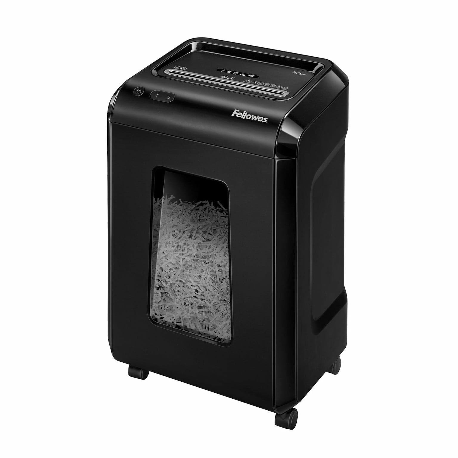 Шредер Fellowes Powershred 92Cs FS-1719301 P-4, 4х38мм, 18лст., 25лтр., уничтожает: скобы, карты, скрепки, CD