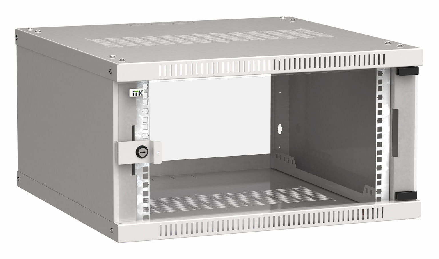 Шкаф ITK LWE3-06U66-GF LINEA WE 6U 600x600 мм дверь стекло серый