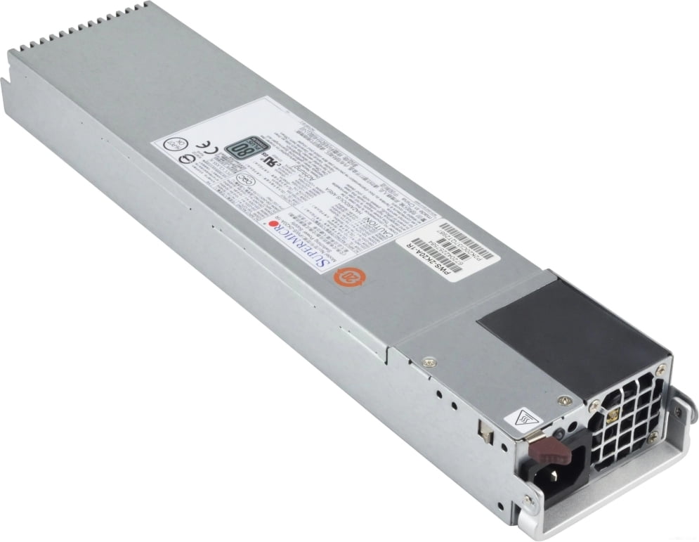 Блок питания серверный SuperMicro PWS-2K20A-1R, 2200Вт, 80 PLUS Titanium, 40мм, серый