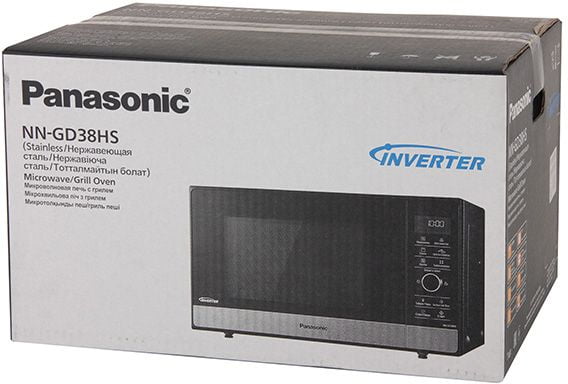 Микроволновая печь Panasonic NN-GD38HSZPE черный, 23 л, 1000 Вт, переключатели - сенсор, поворотный механизм