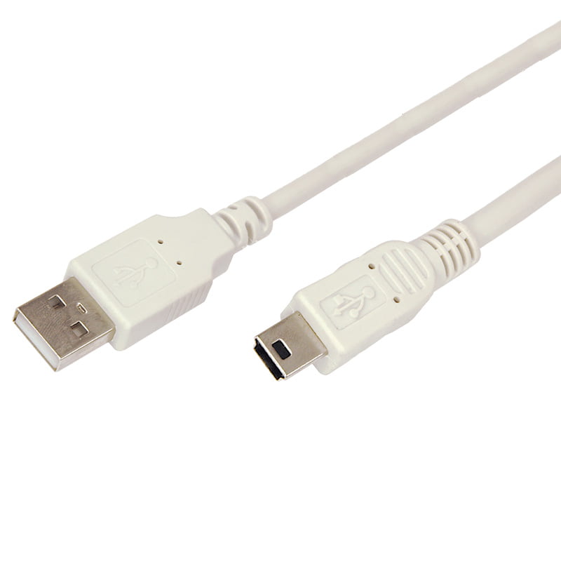 Кабель Rexant mini USB (male) штекер - USB-A (male) штекер, 3 м, серый (PE пакет)