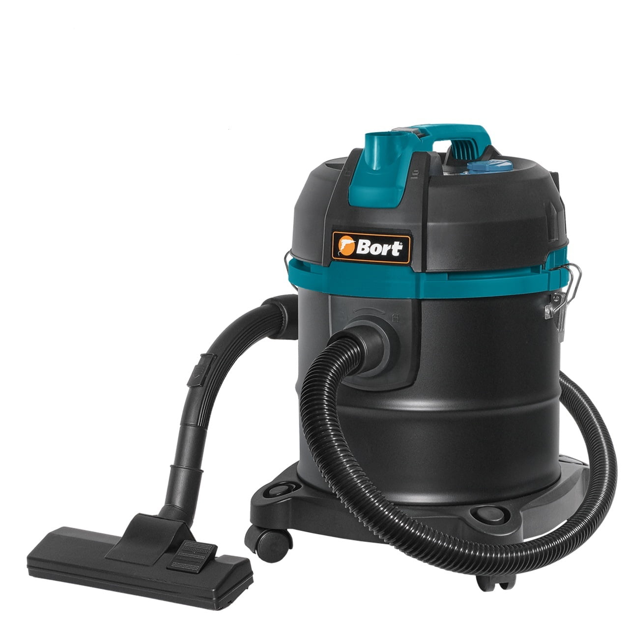 Строительный пылесос Bort BSS-1220 черный (93412598) 240/1200 Вт, уборка сухая/влажная, пылесборник мешок/контейнер, 20 л