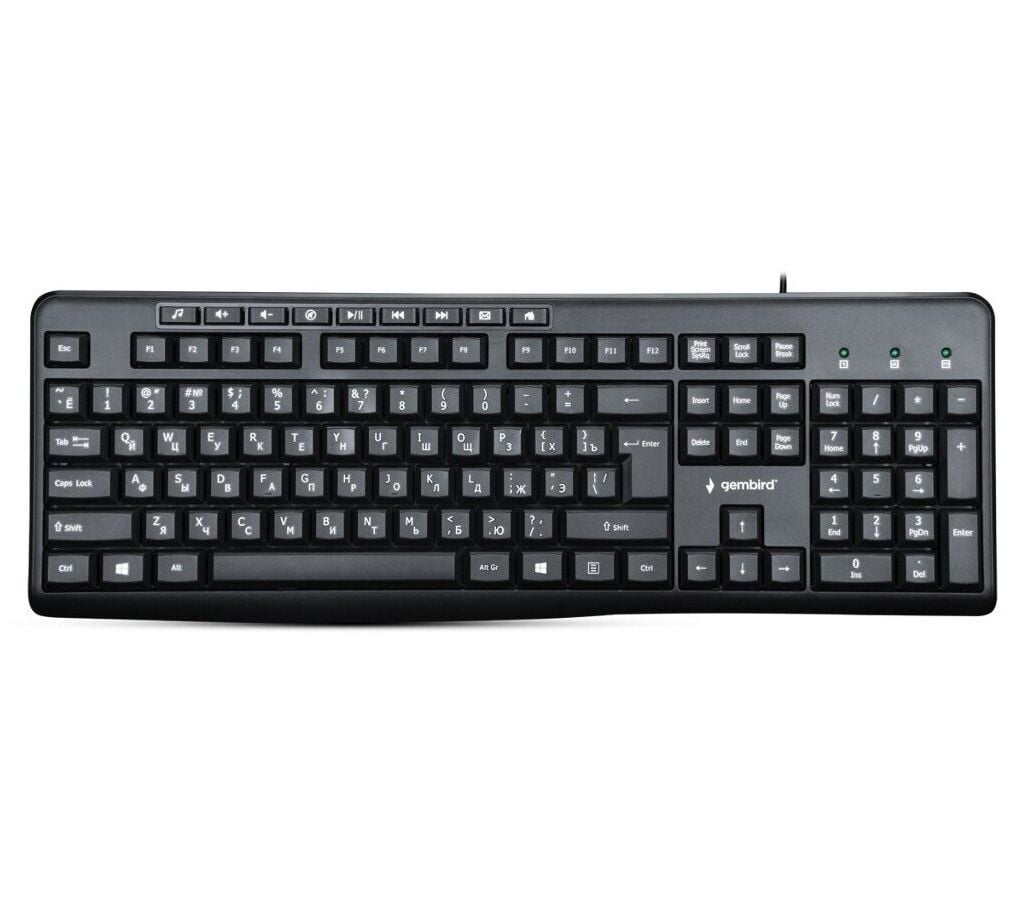 Клавиатура проводная Gembird KB-8440M, USB, черный