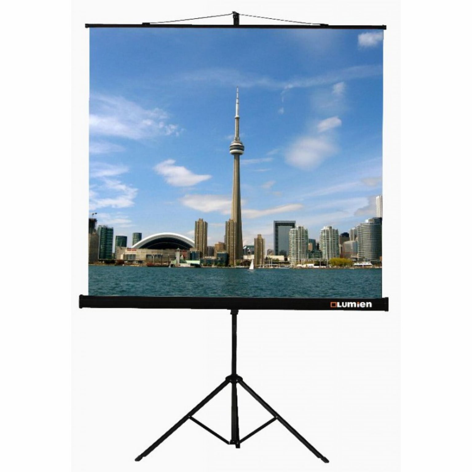 Экран на треноге Lumien 150x150 см Eco View LEV-100101 1:1 напольный рулонный