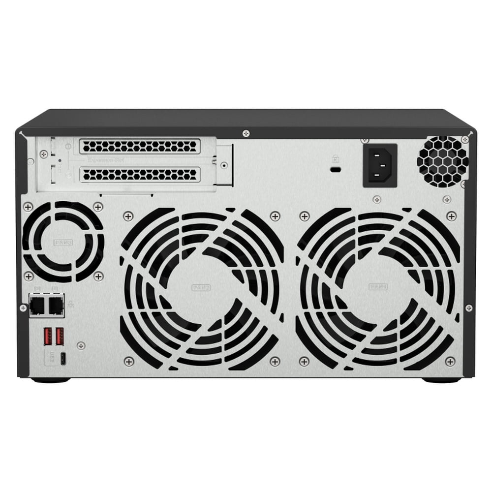 Сетевое хранилище без дисков SMB QNAP TS-873A-8G NAS, 8 trays 3,5"/2,5", 2x2,5 GbE BASE-T, 2 x M.2 NVMe 2280 slots, quad-core AMD Ryzen V1500B 2,2 GHz, 8 Gb SO-DIMM DDR4 (1 x 8 Gb) up to 64Gb (2x32 Gb)