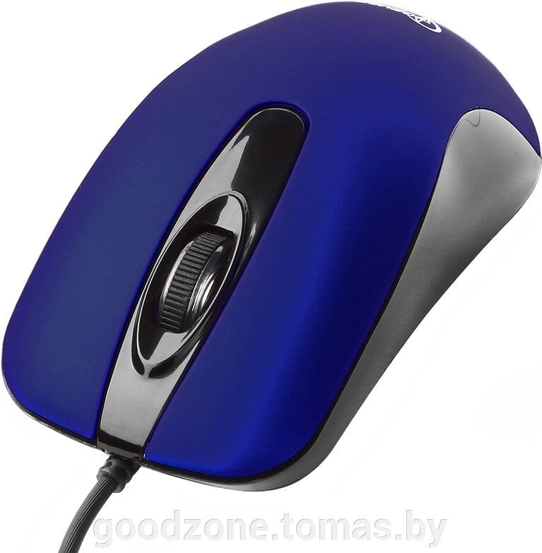 Мышь проводная Gembird MOP-400-B синий, 1000 dpi, USB, кнопки - 3